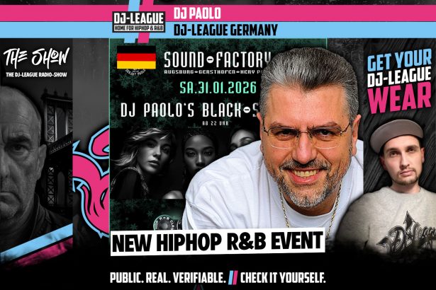 DJ-LEAGUE.NET | DJ Paolos Black Saturday – HipHop & R&B Event in Gersthofen (GER) Featured Image