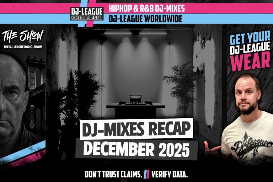 HipHop R&B DJ Mixes December 2025 – Featured Image for DJ-League Recap