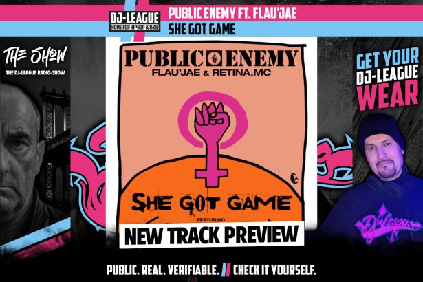 Public Enemy ft. Flau'Jae & Retina.MC - She Got Game - HipHop & R&B DJ Track Featured Image
