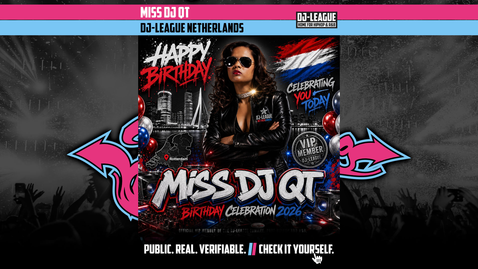 Happy Birthday Miss DJ QT – VIP DJ-League Member Birthday Tribute