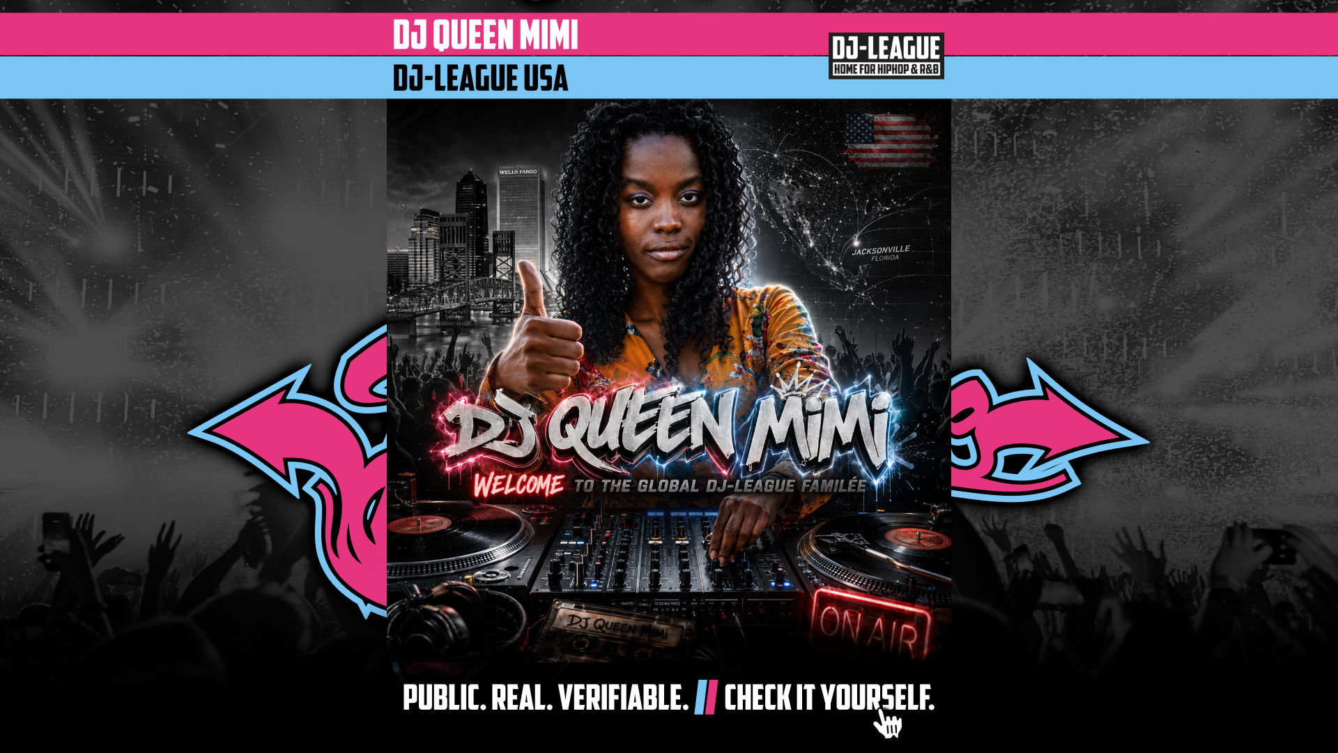 Welcome DJ Queen Mimi to the DJ-League