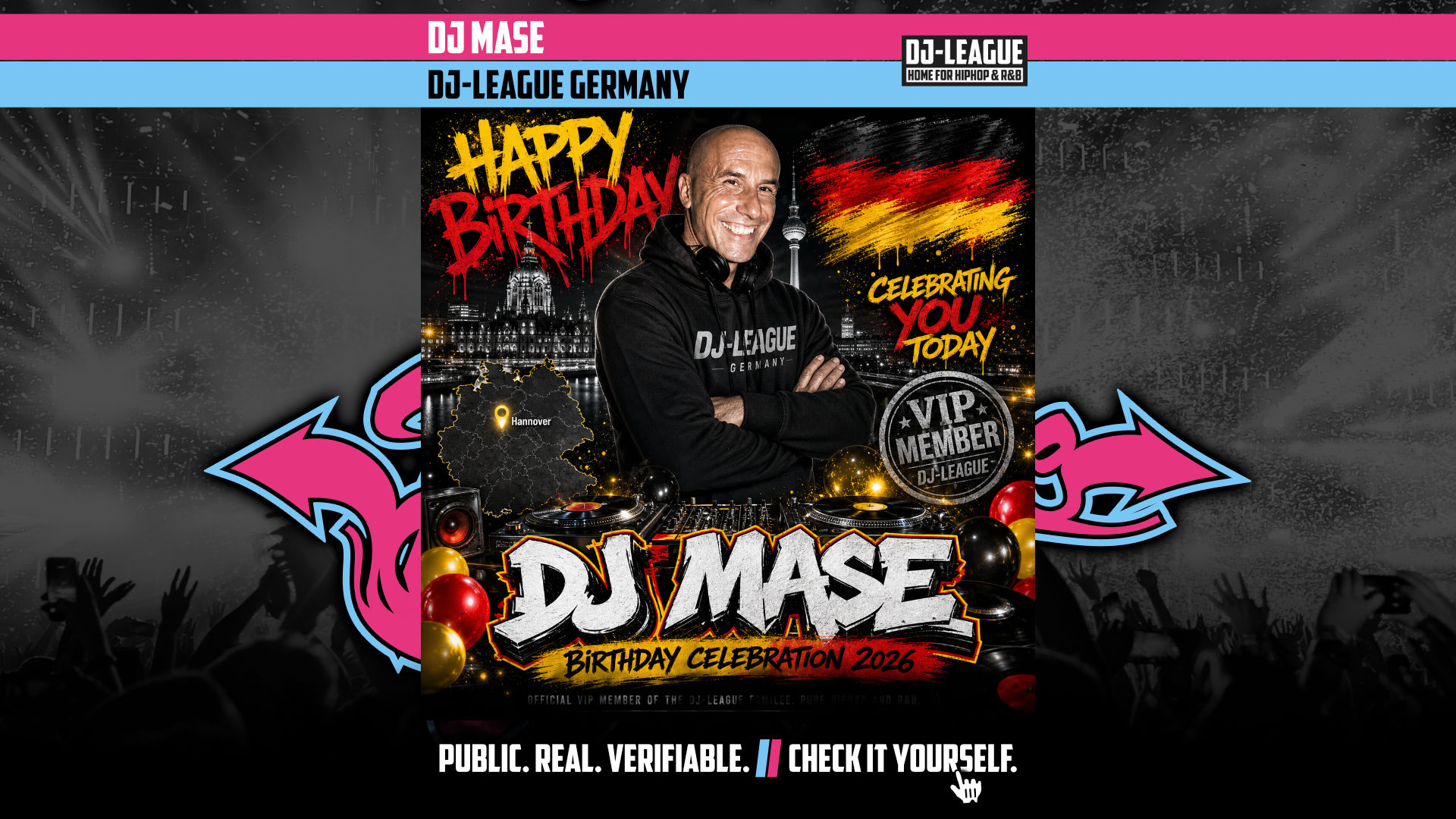 Happy Birthday DJ Mase – VIP DJ-League Member Birthday Tribute