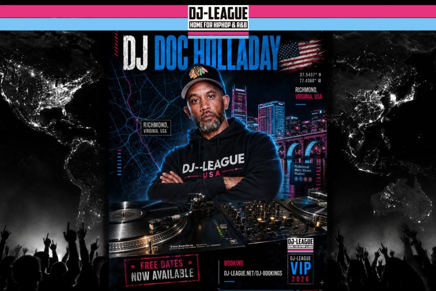 DJ Doc Holladay - HipHop & R&B DJ from Richmond, USA | DJ-League VIP DJ