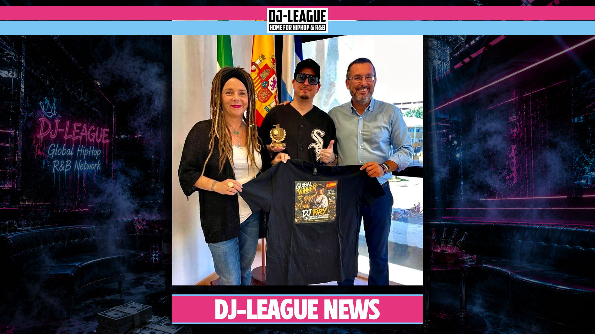 DJ Firy Receives Official Recognition from the Mayor of La Línea After Winning the DJ-League Fan Choice Award 2026