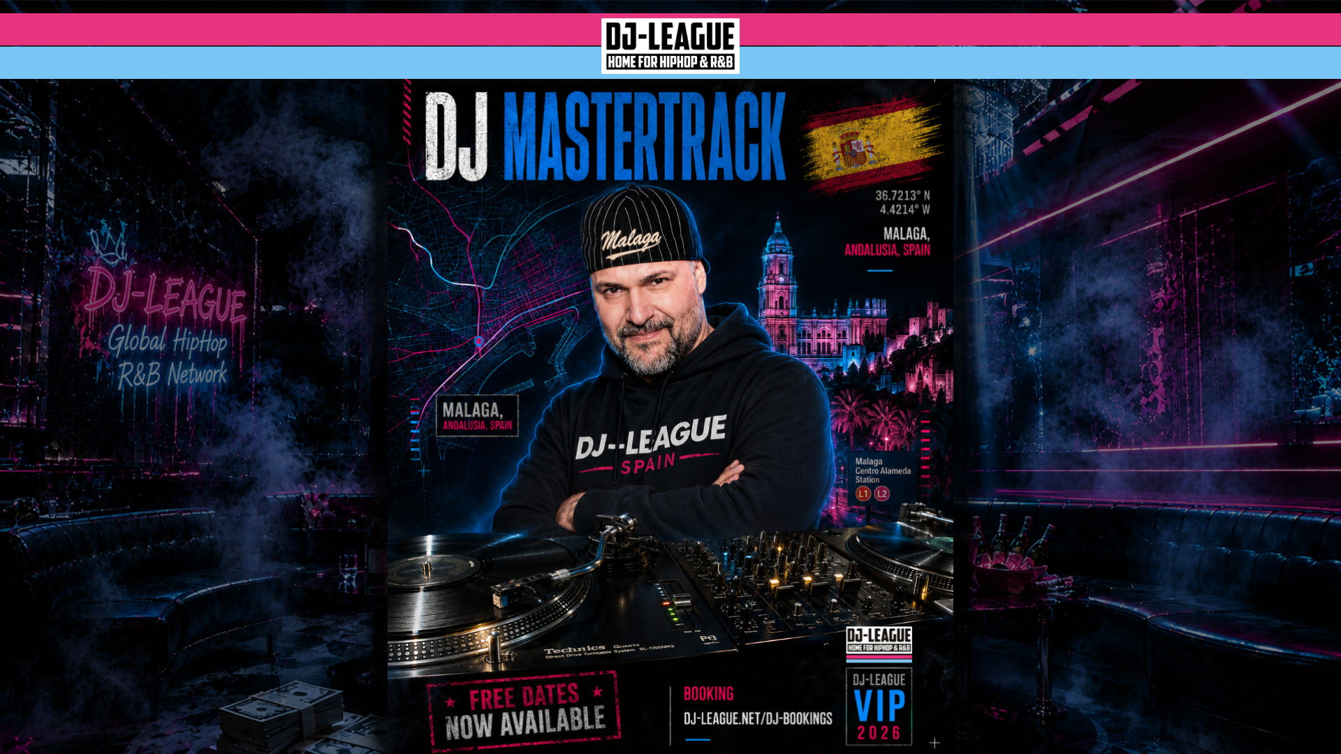DJ Mastertrack – HipHop & R&B Dj from Malaga, SPain | DJ-League VIP DJ Booking