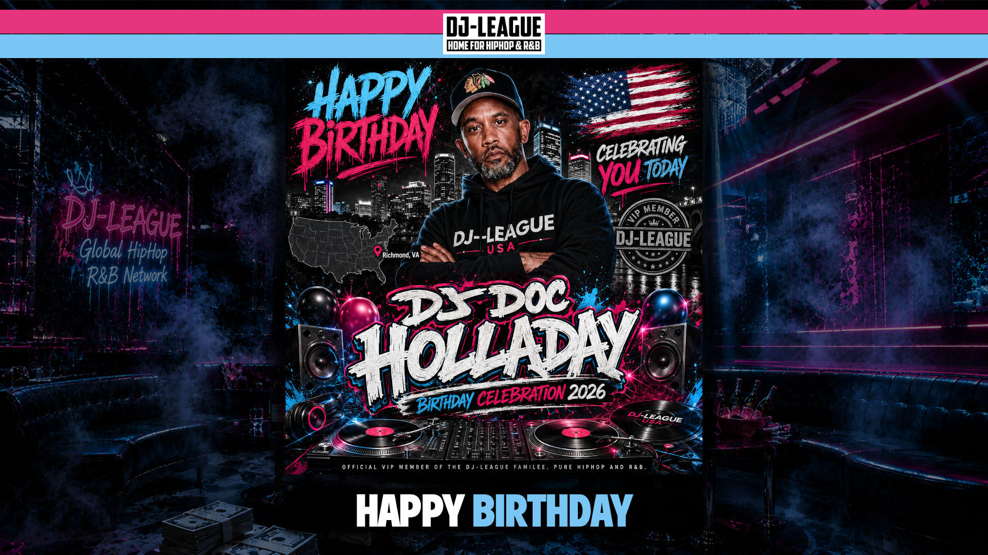 Happy Birthday DJ Doc Holladay – VIP DJ-League Member Birthday Tribute