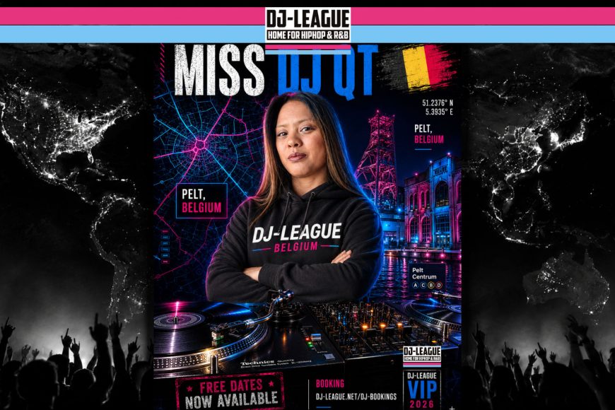 Miss DJ QT - HipHop & R&B DJ from Pelt, Belgium | DJ-League VIP DJ