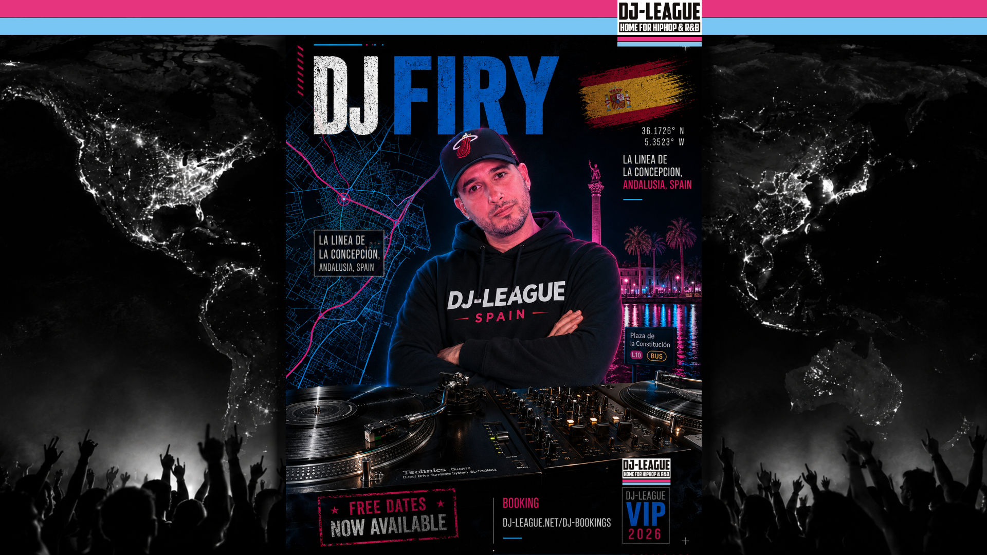 DJ Firy – HipHop-, R&B & Dancehall DJ from La Linea De la Concepcion, Spain | DJ-League VIP DJ Booking
