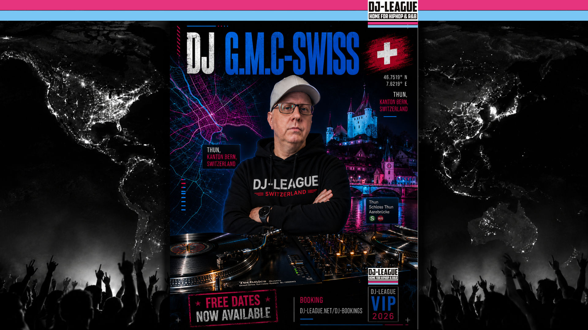 DJ G.M.C-Swiss – HipHop-, R&B & Oldschool DJ from Thun, Switzerland | DJ-League VIP DJ Booking