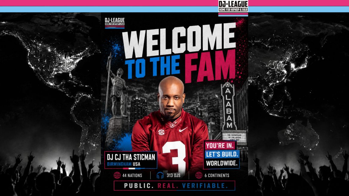 DJ-LEAGUE.NET | DJ-League welcomes DJ CJ Tha Sticman – HipHop & R&B Community