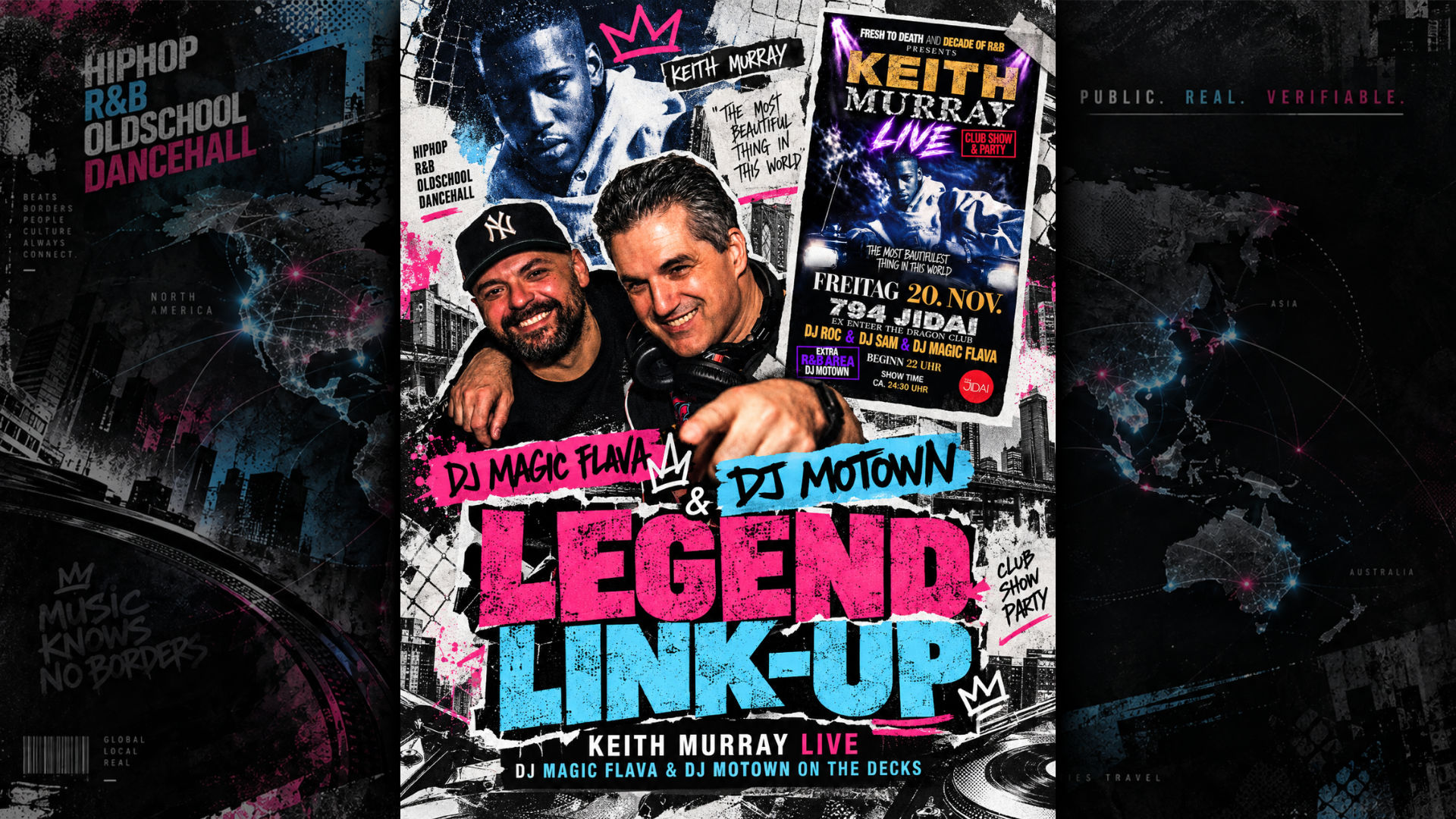 DJ Motown and DJ Magic Flava Join Keith Murray Live in Munich